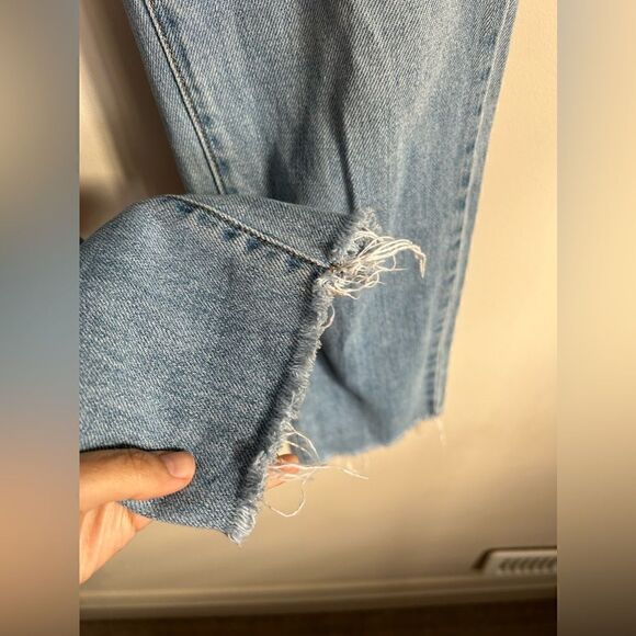 BDG Slim Straight Jean Frayed Hem Cropped Sz 25 - Picture 9 of 11